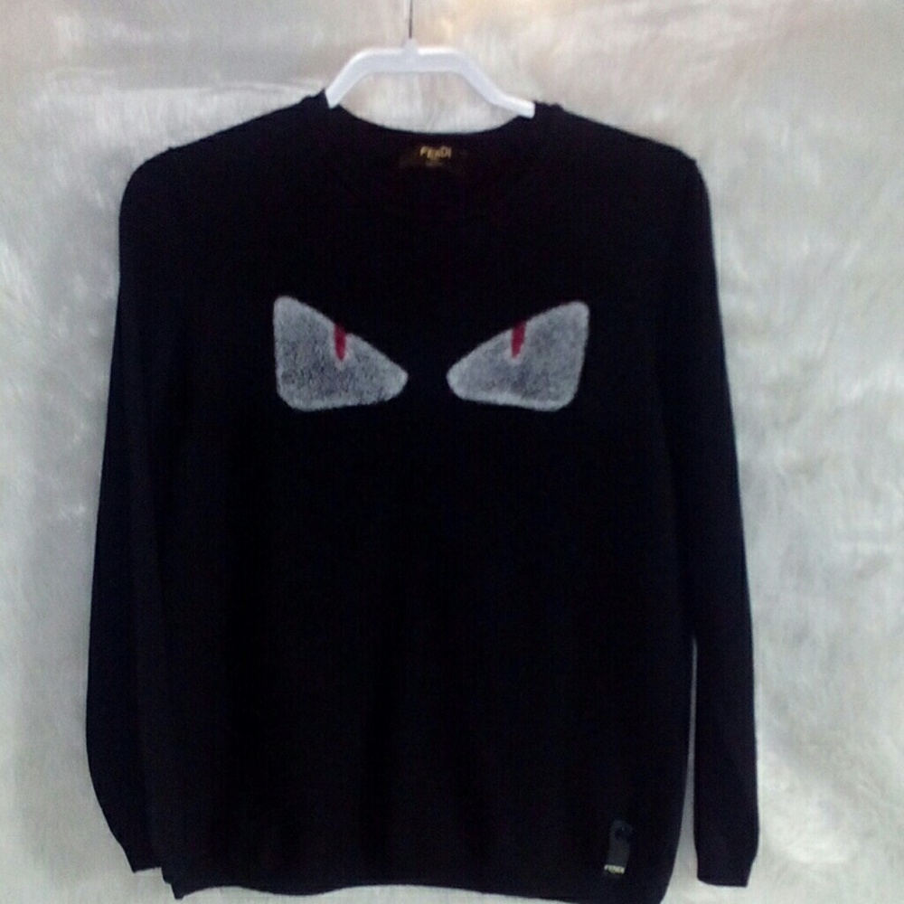 Fendi Cashmere Monster Eyes Sweater - Picture 6 of 7